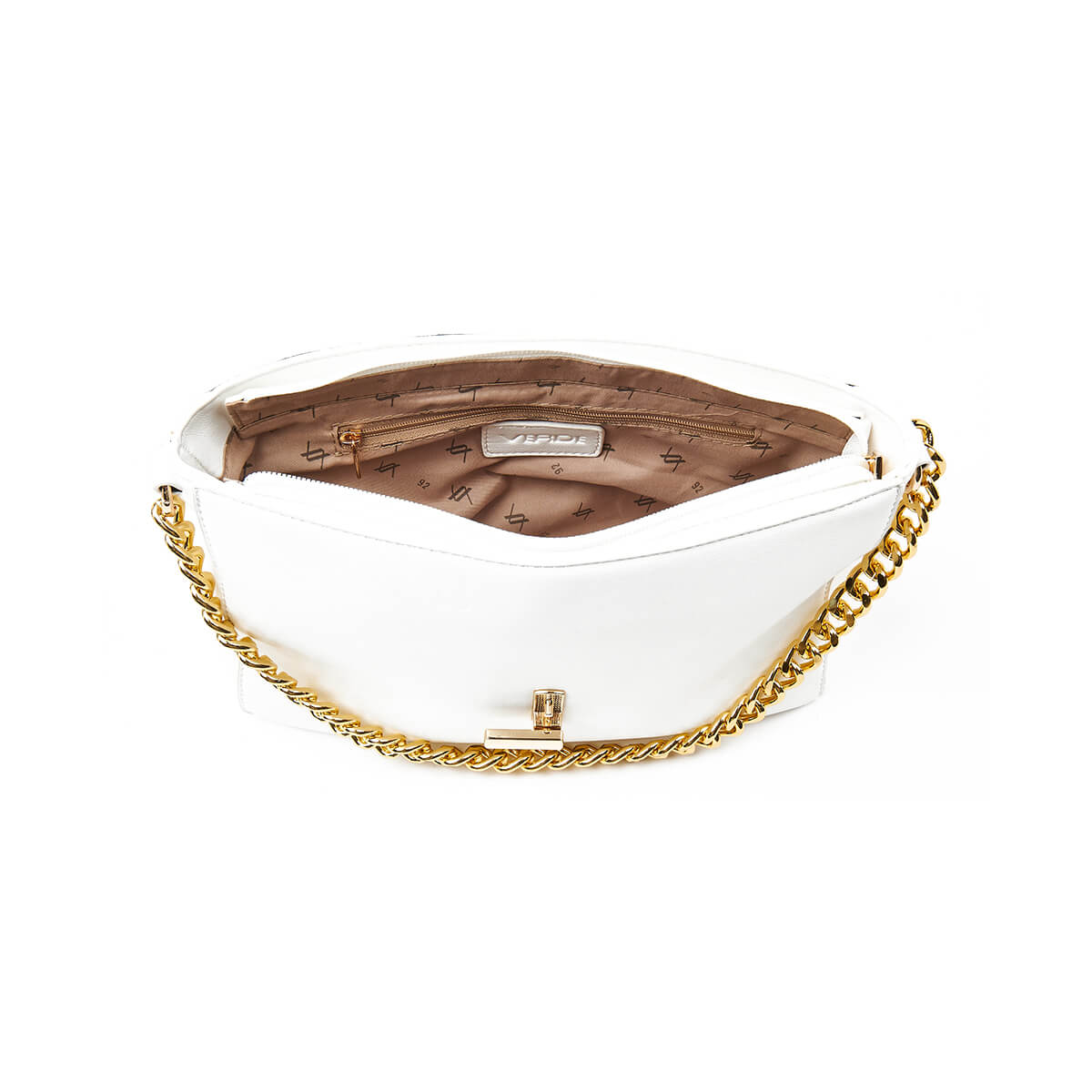 Verde Γυναικεία Τσάντα Χιαστί 16-7346 Άσπρο