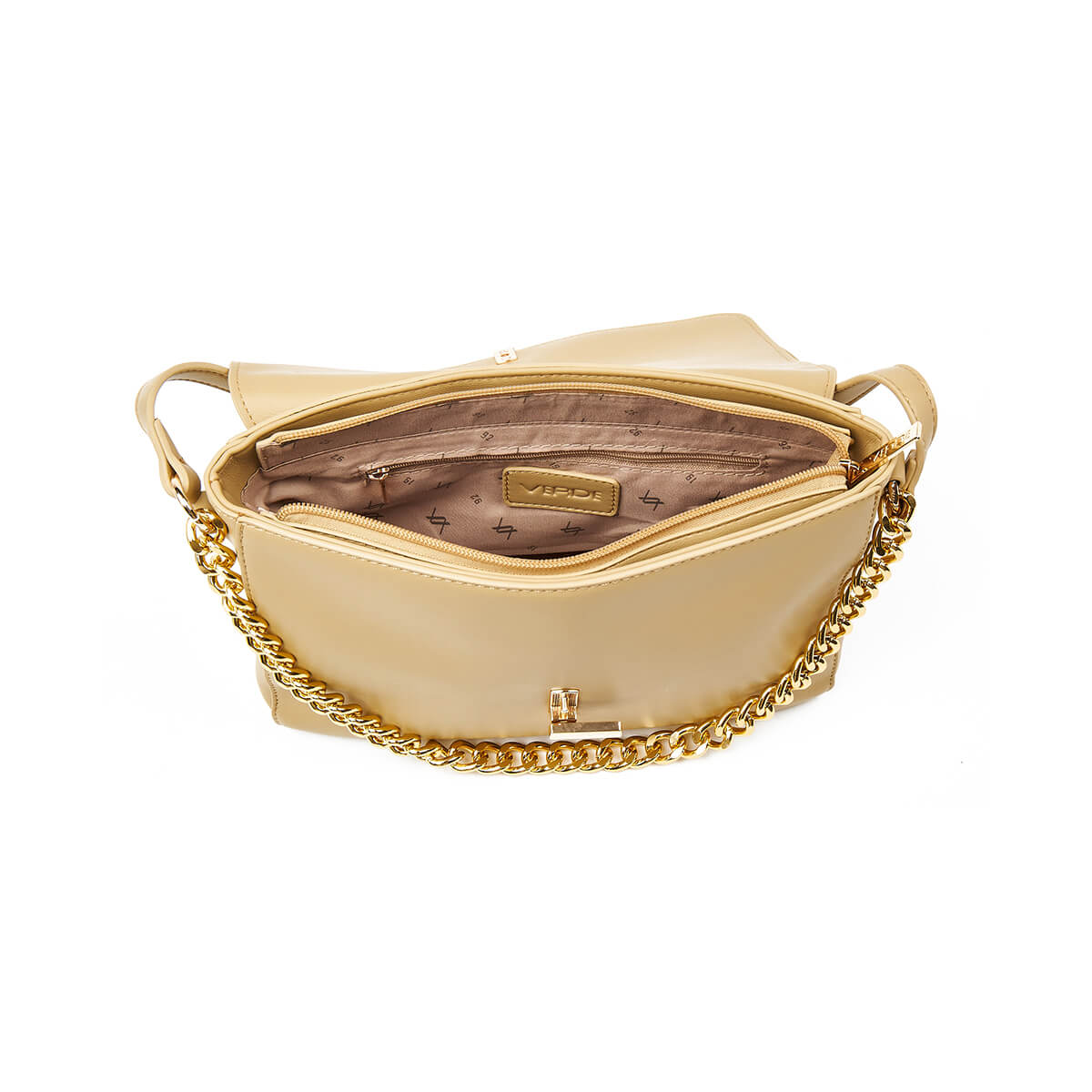 Verde Γυναικεία Τσάντα Χιαστί 16-7346 Μπεζ