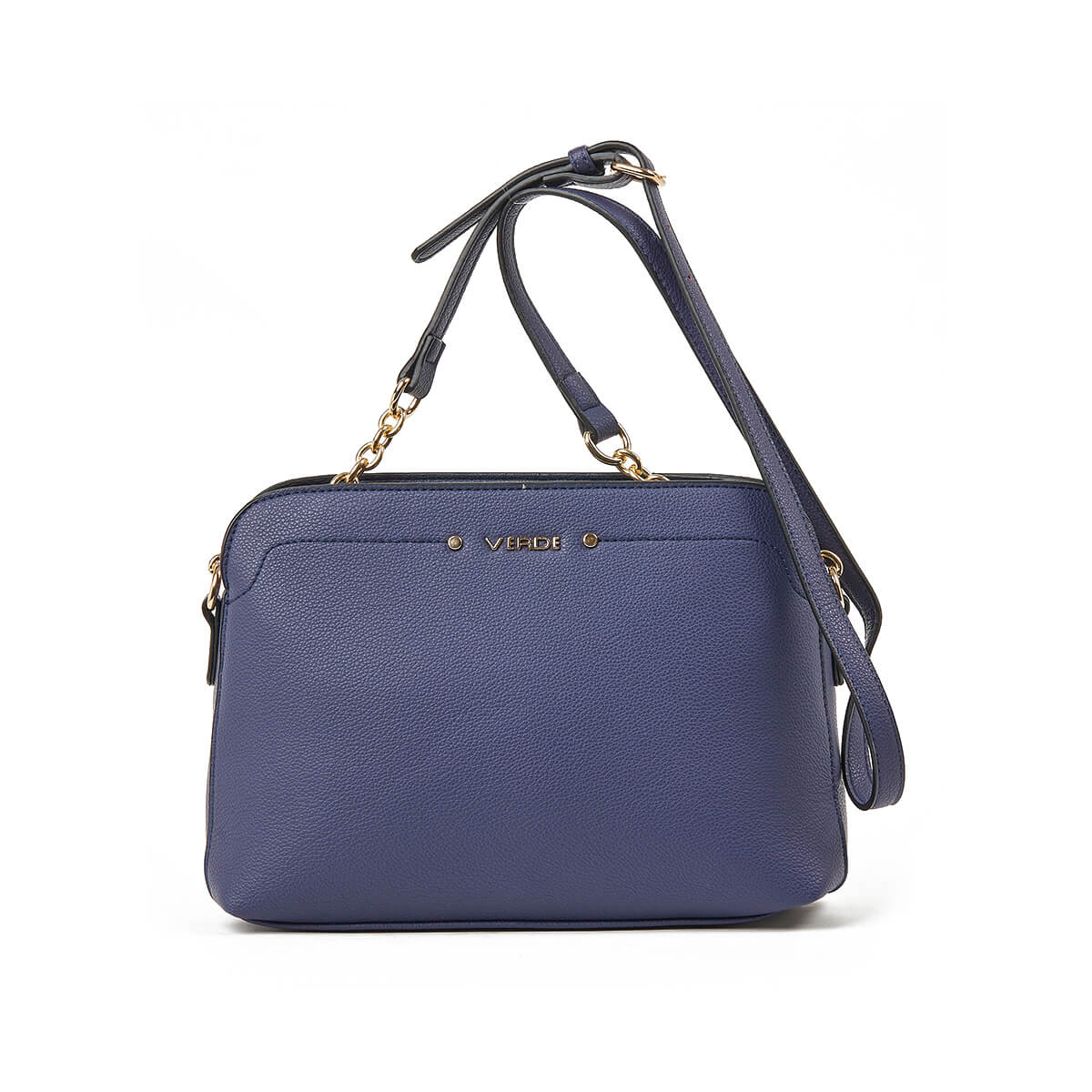 Verde Γυναικεία Τσάντα Χιαστί 16-7350 Μπλε