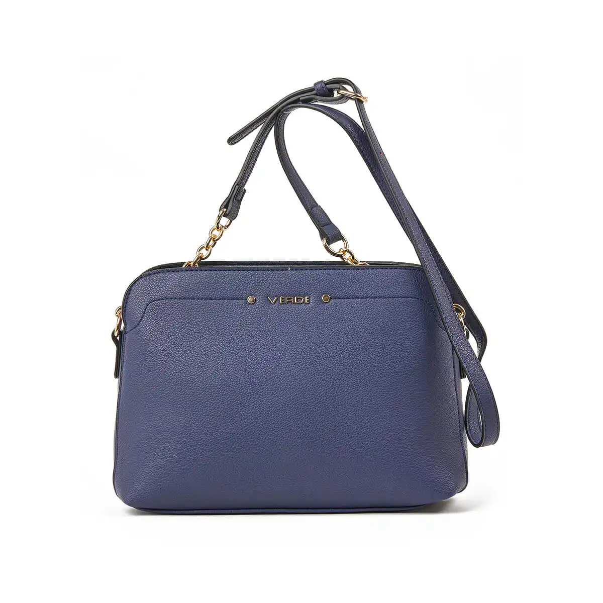 Verde Γυναικεία Τσάντα Χιαστί 16-7350 Μπλε