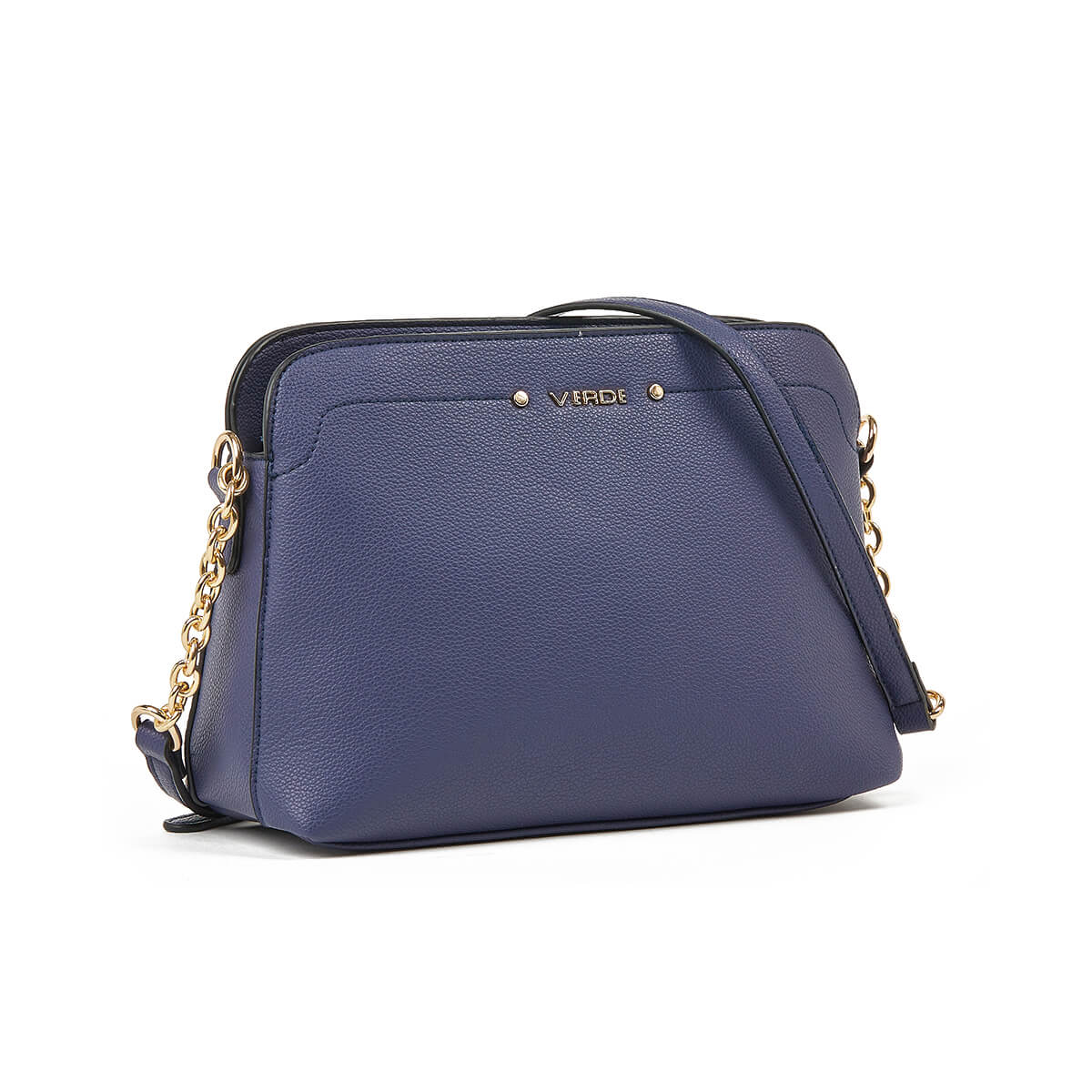 Verde Γυναικεία Τσάντα Χιαστί 16-7350 Μπλε