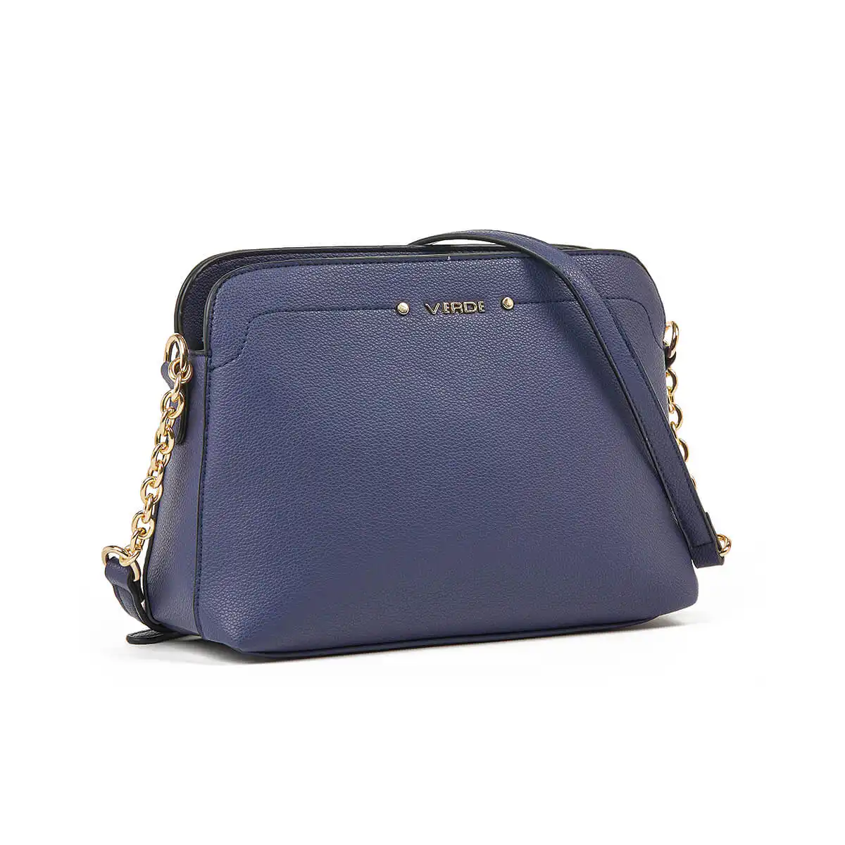 Verde Γυναικεία Τσάντα Χιαστί 16-7350 Μπλε