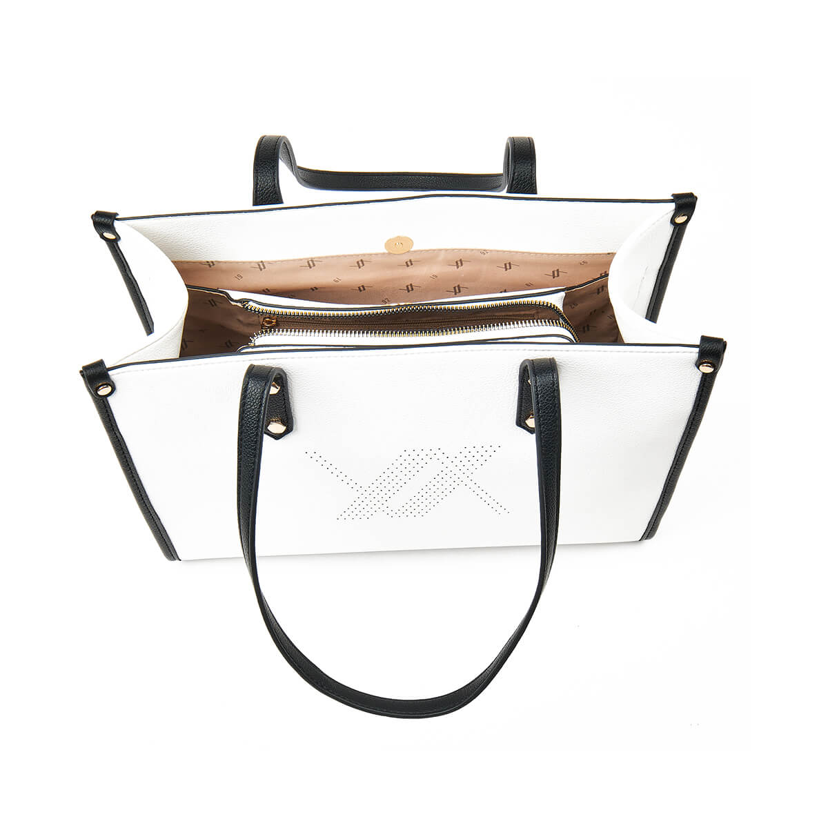 Verde Γυναικεία Τσάντα Ώμου 16-7352 Εκρού