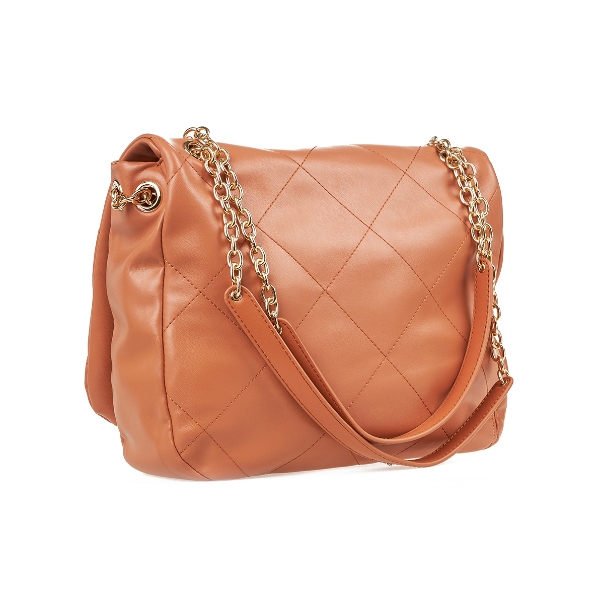 Verde Γυναικεία Τσάντα Ώμου 16-7357 Καμηλό