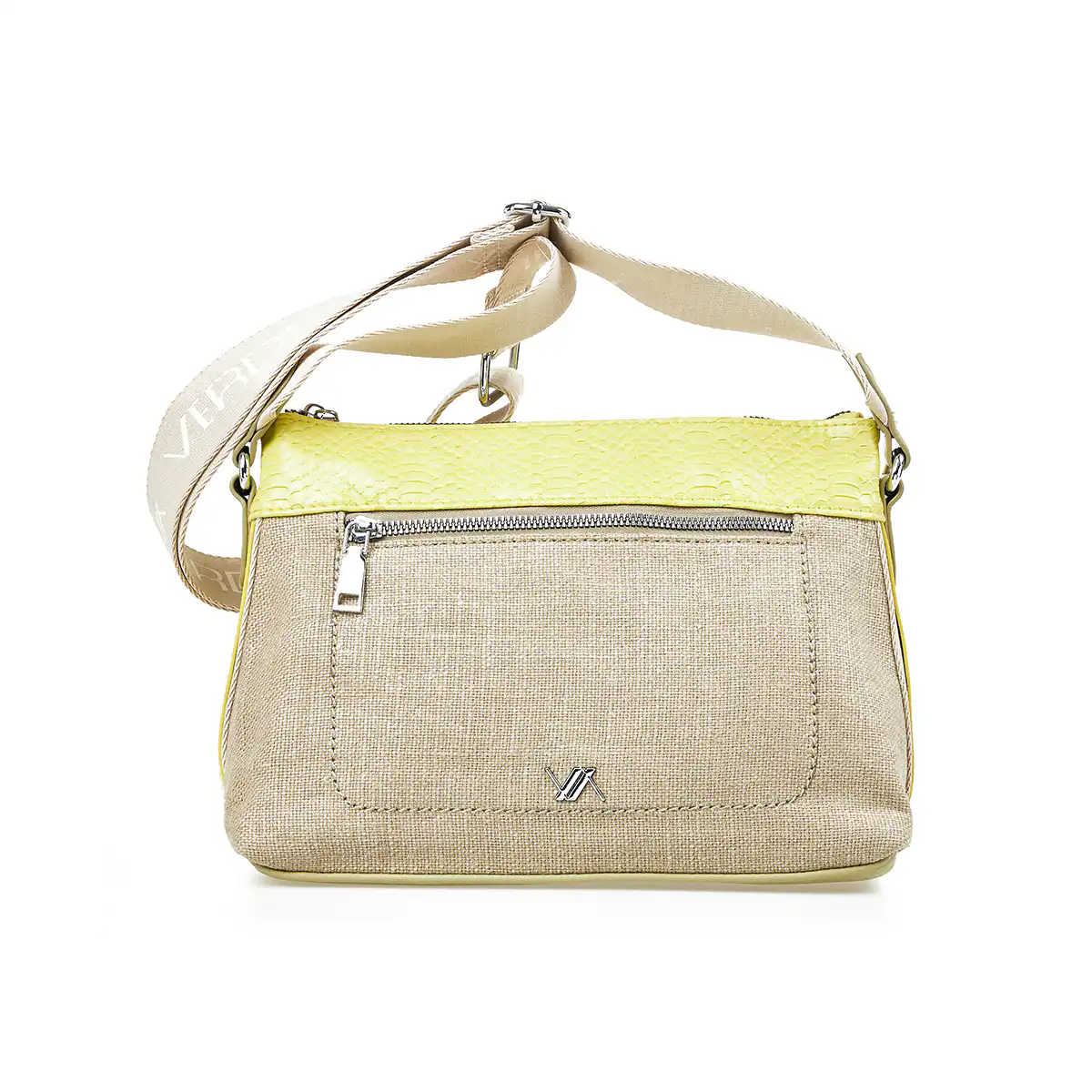 Verde Γυναικεία Τσάντα Χιαστί 16-7358 Γιούτα Λάιμ