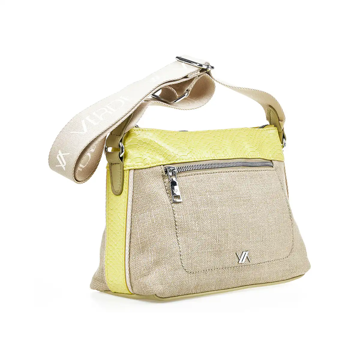 Verde Γυναικεία Τσάντα Χιαστί 16-7358 Γιούτα Λάιμ