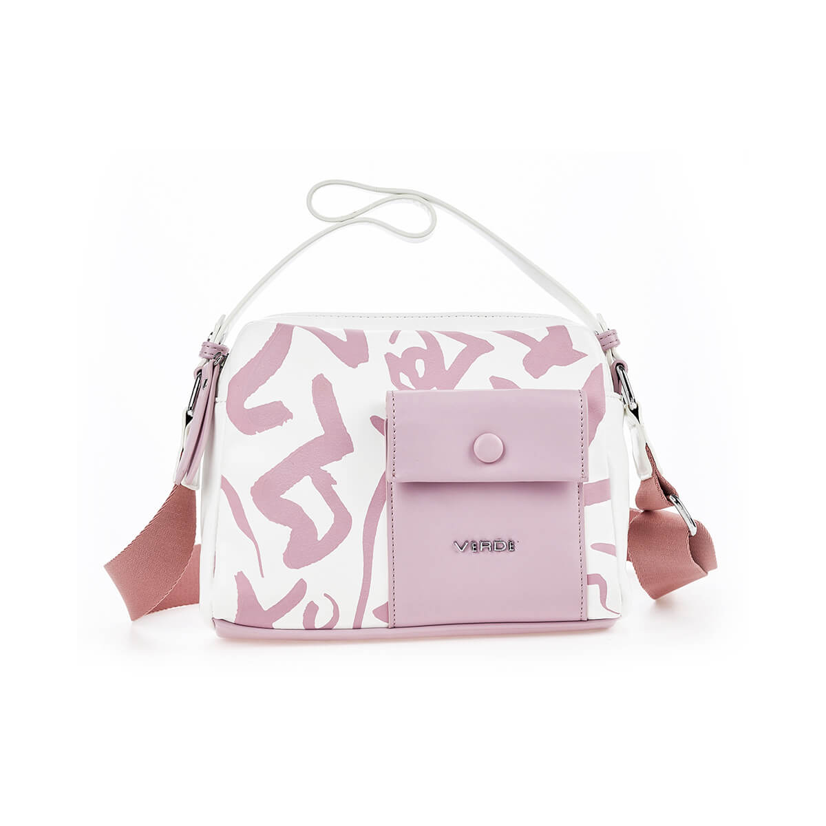 Verde Γυναικεία Τσάντα Χιαστί 16-7367 Άσπρο