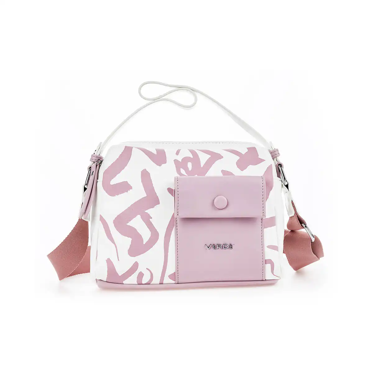 Verde Γυναικεία Τσάντα Χιαστί 16-7367 Άσπρο