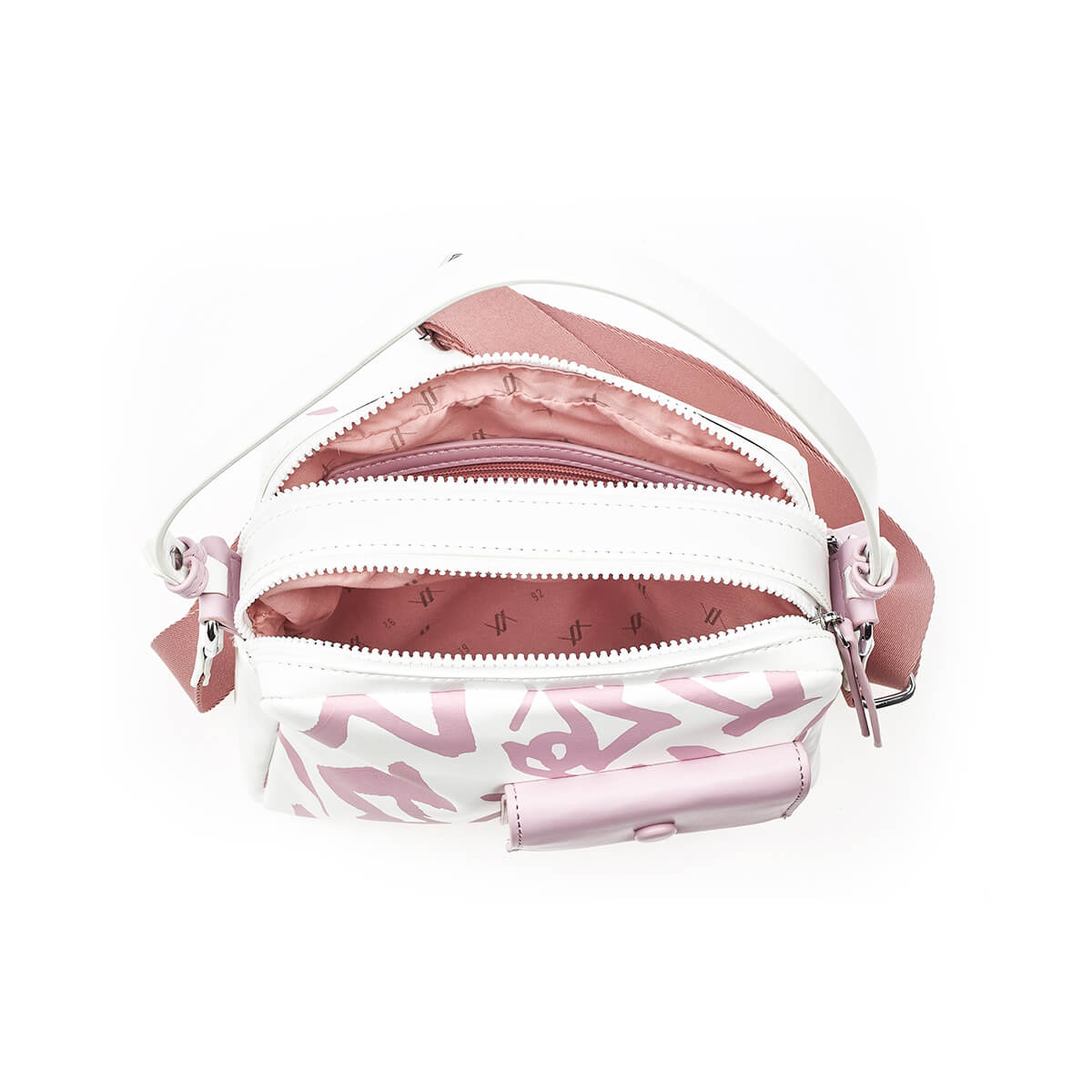 Verde Γυναικεία Τσάντα Χιαστί 16-7367 Άσπρο