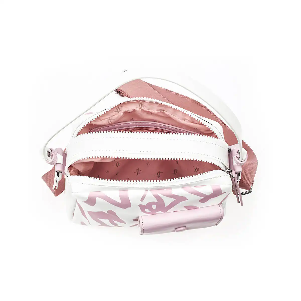 Verde Γυναικεία Τσάντα Χιαστί 16-7367 Άσπρο