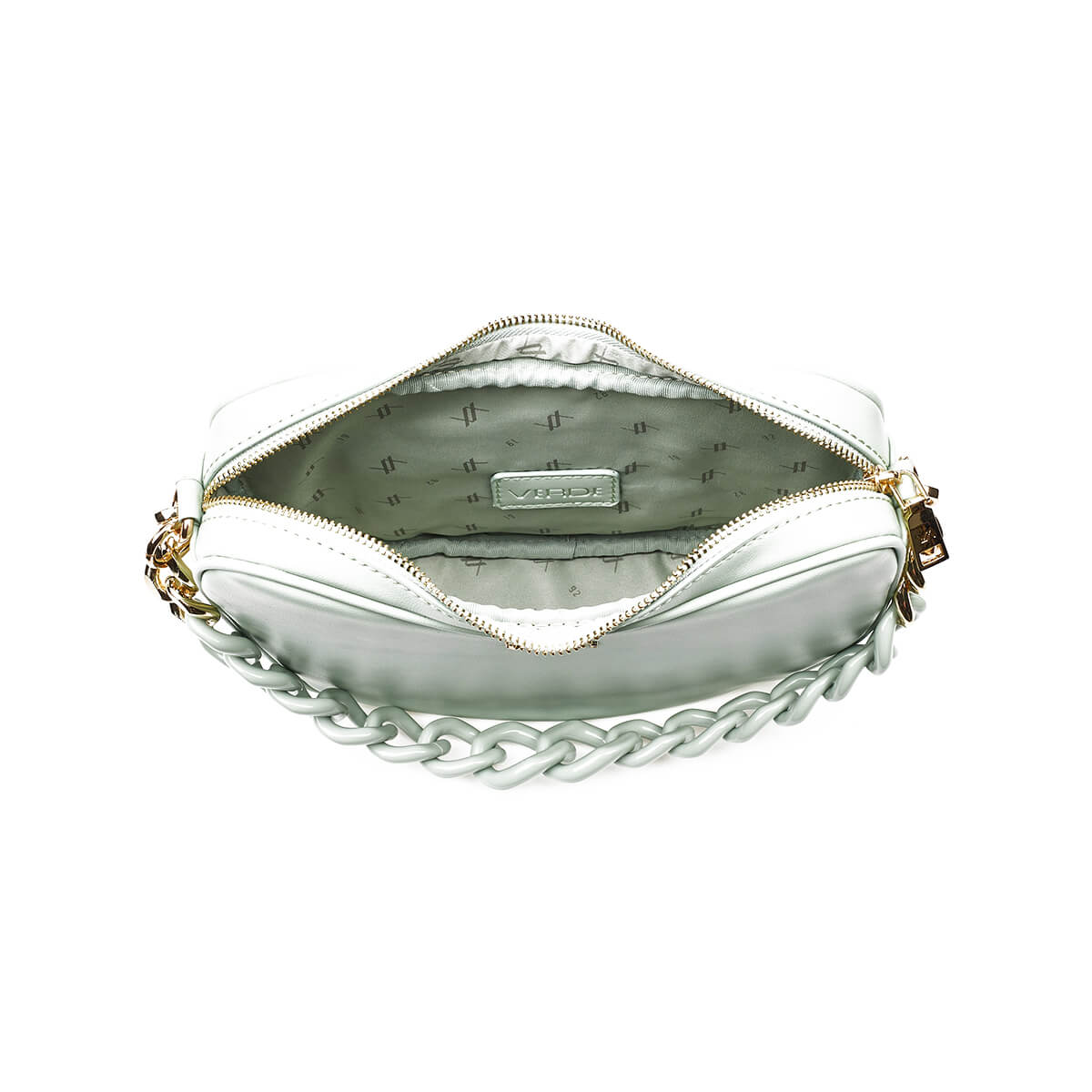 Verde Γυναικεία Τσάντα Χιαστί 16-7369 Μέντα