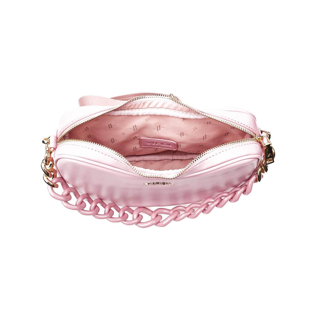 Verde Γυναικεία Τσάντα Χιαστί 16-7369 Ροζ