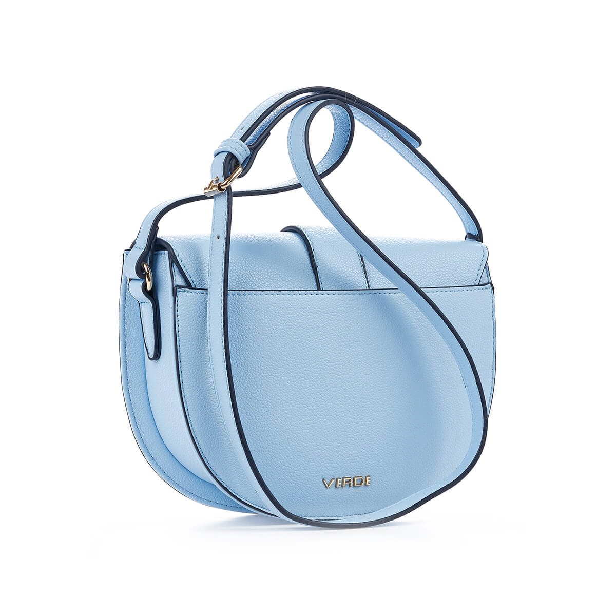 Verde Γυναικεία Τσάντα Χιαστί 16-7370 Ανοιχτό Μπλε