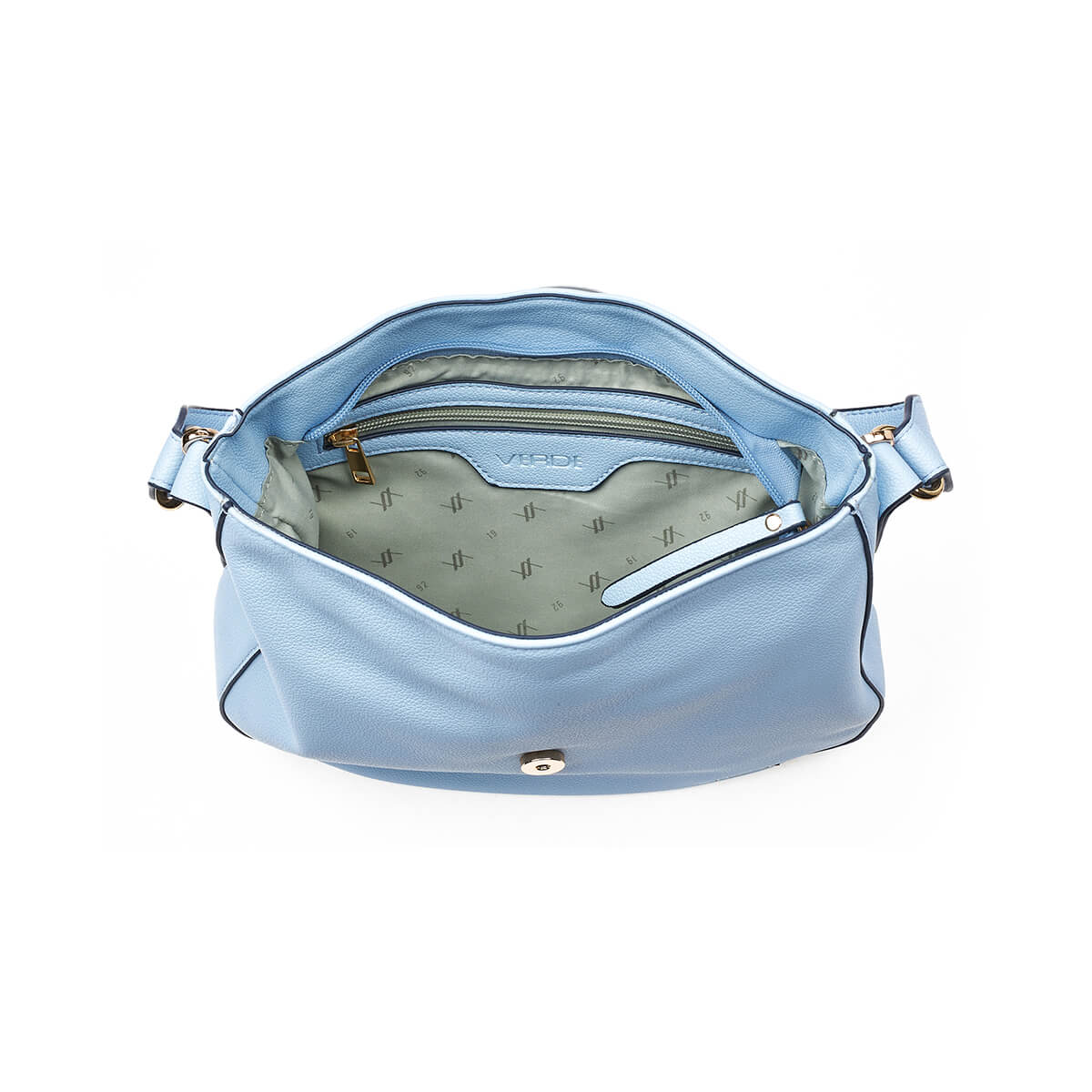 Verde Γυναικεία Τσάντα Ώμου 16-7372 Ανοιχτό Μπλε