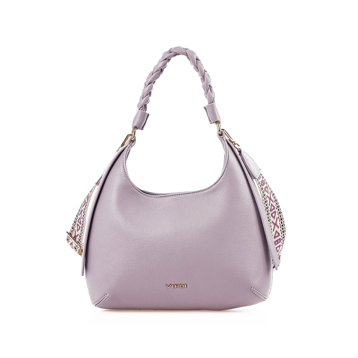 Verde Γυναικεία Τσάντα Χιαστί 16-7373 Λιλά