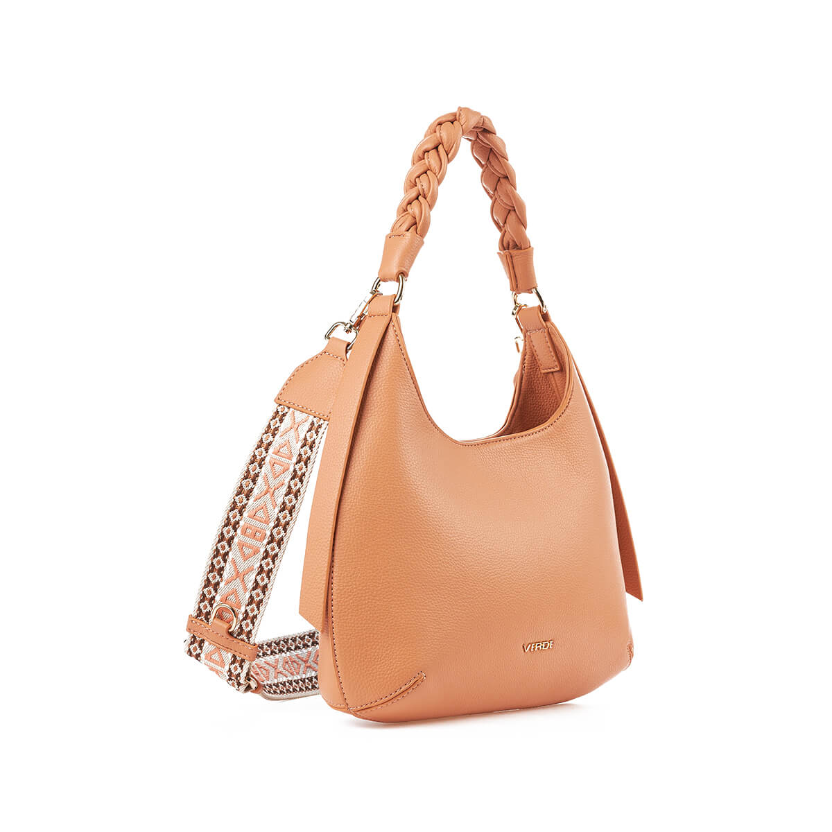 Verde Γυναικεία Τσάντα Χιαστί 16-7373 Πορτοκαλί