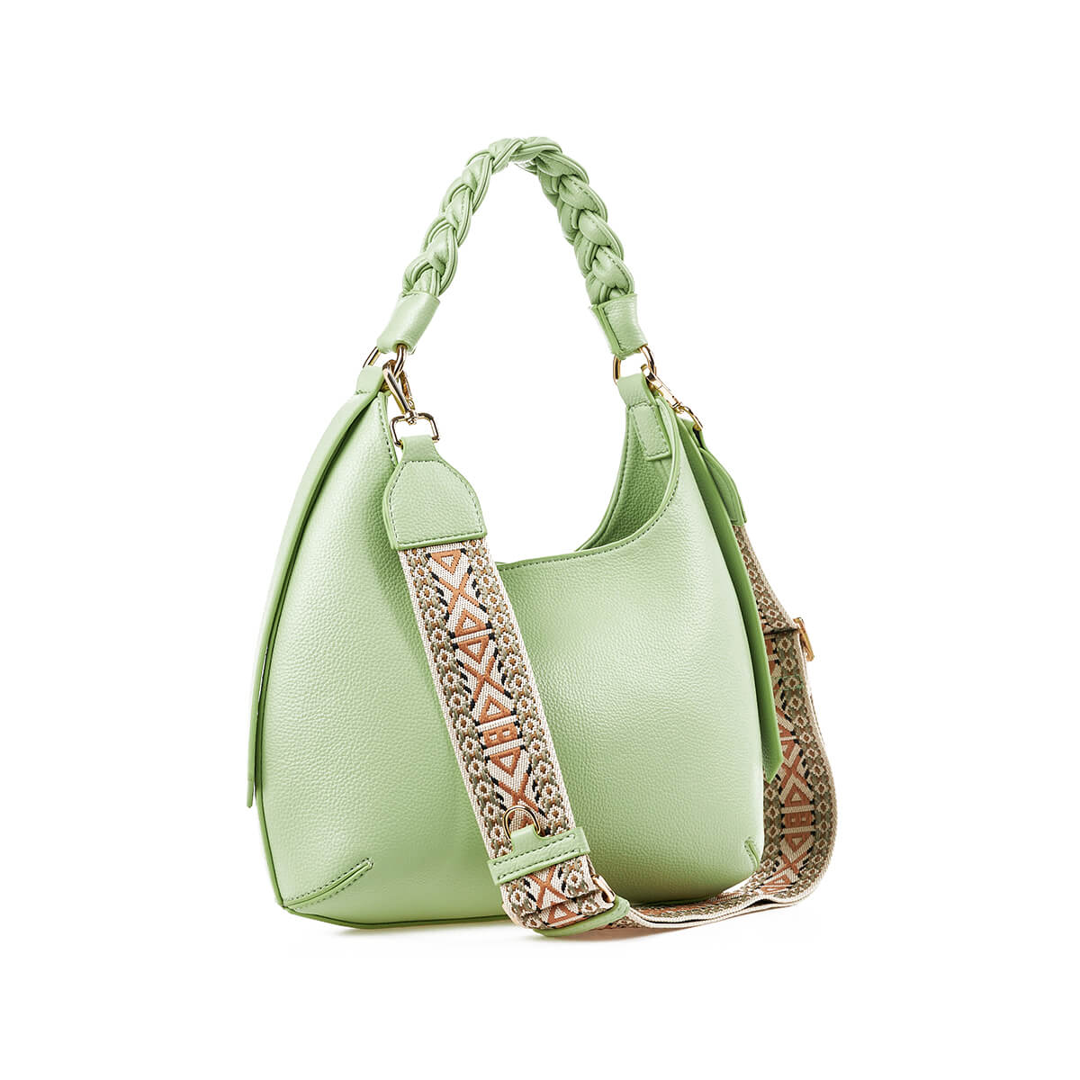 Verde Γυναικεία Τσάντα Χιαστί 16-7373 Πράσινο