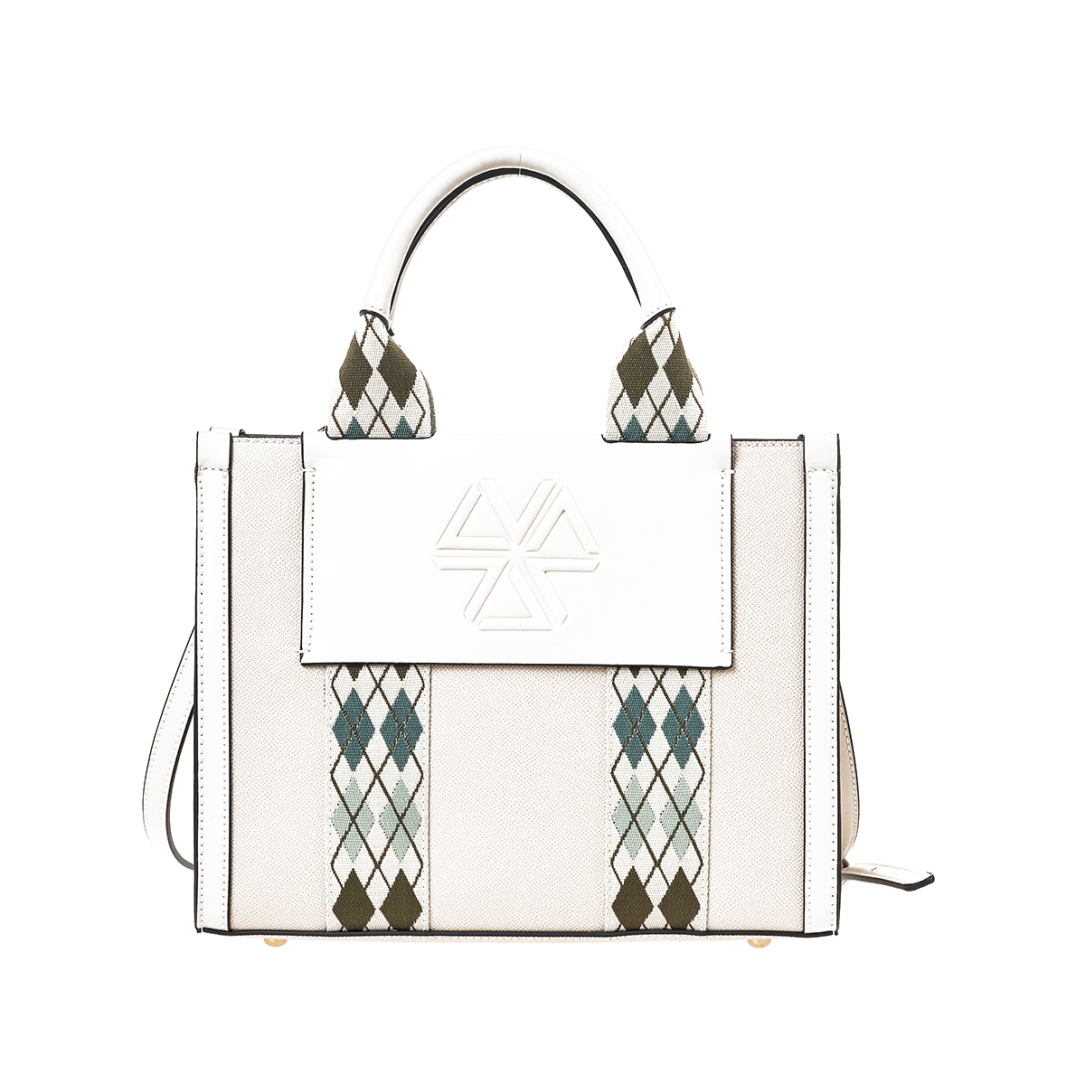 Verde Γυναικεία Τσάντα Χειρός-΄Ώμου 16-7377 Εκρού