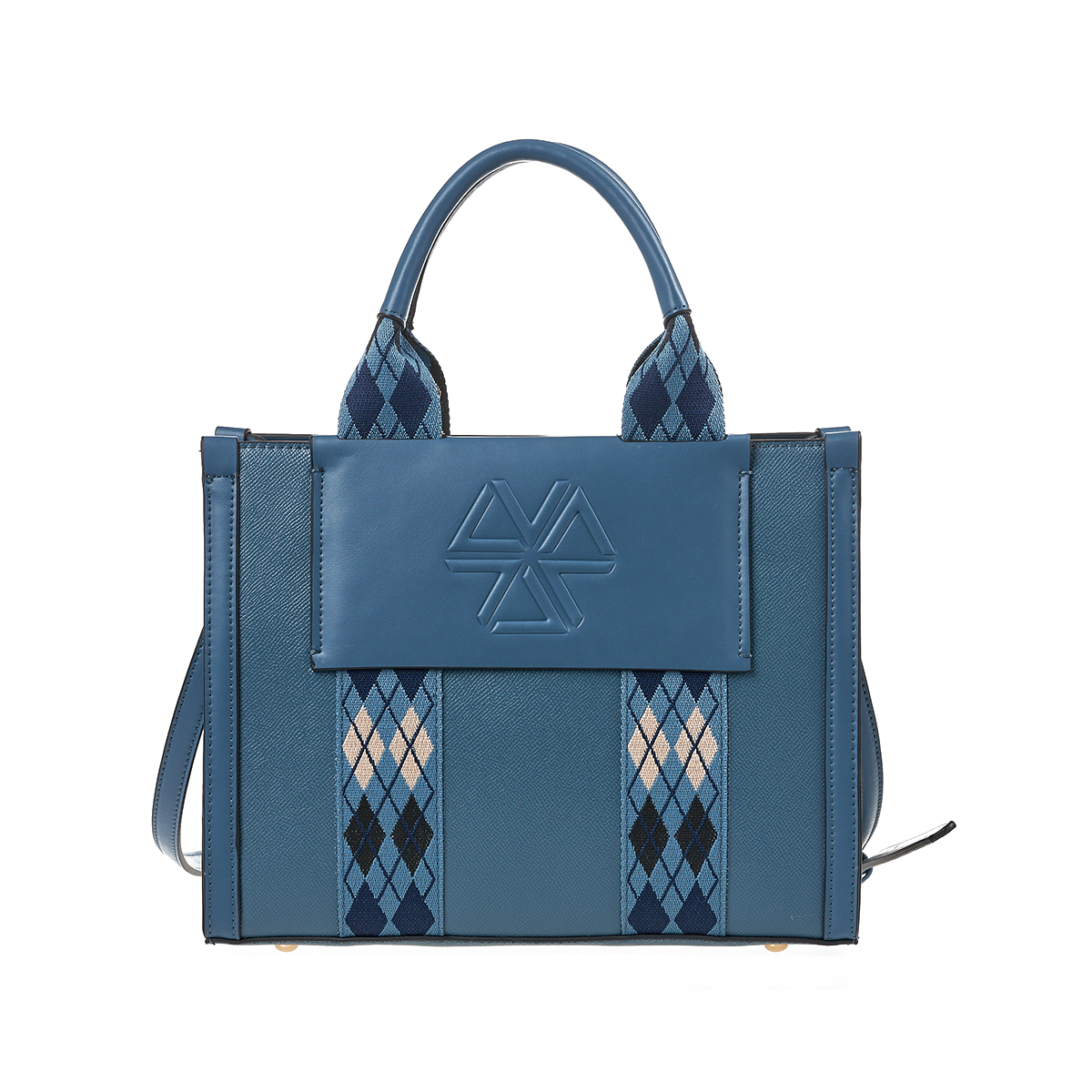 Verde Γυναικεία Τσάντα Χειρός-΄Ώμου 16-7377 Μπλε