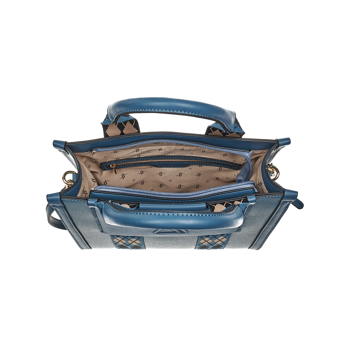 Verde Γυναικεία Τσάντα Χειρός-΄Ώμου 16-7377 Μπλε