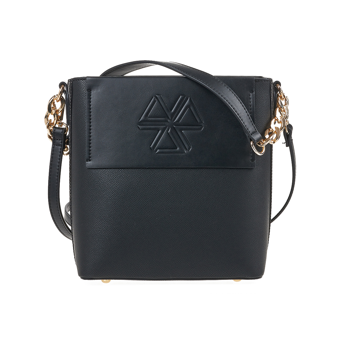 Verde Γυναικεία Τσάντα Ώμου 16-7378 Μαύρο