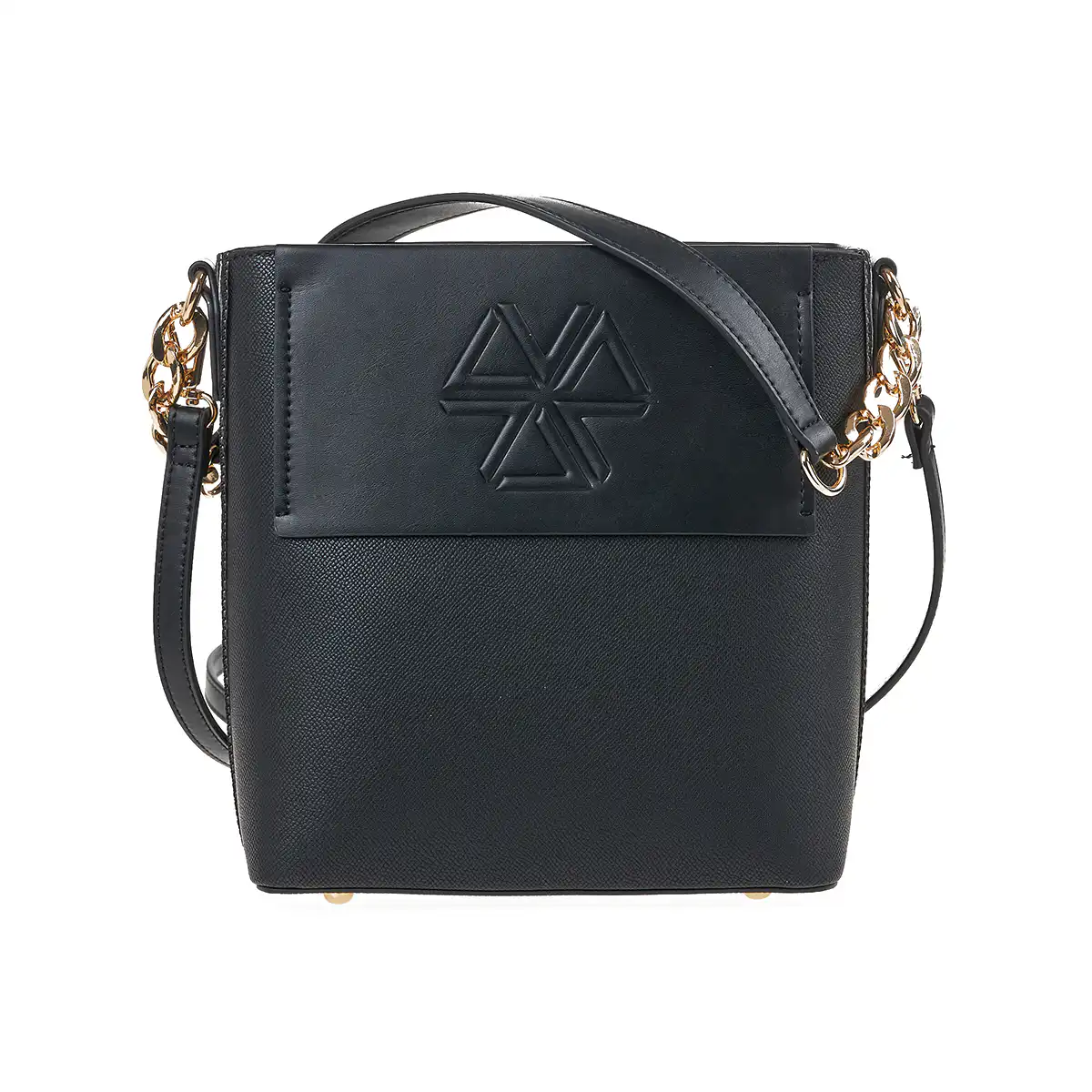 Verde Γυναικεία Τσάντα Ώμου 16-7378 Μαύρο