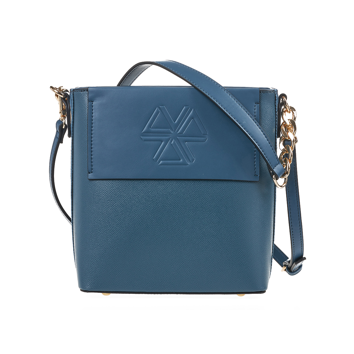 Verde Γυναικεία Τσάντα Ώμου 16-7378 Μπλε