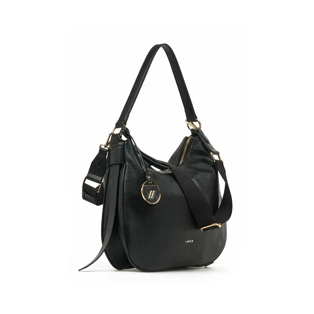 Verde Γυναικεία Τσάντα Ώμου 16-7387 Μαύρο