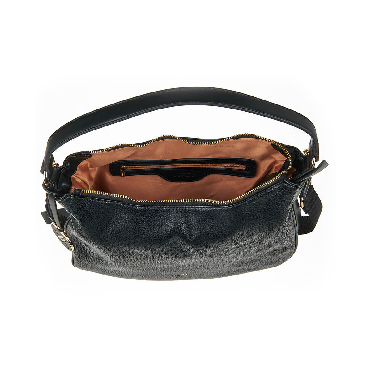 Verde Γυναικεία Τσάντα Ώμου 16-7387 Μαύρο