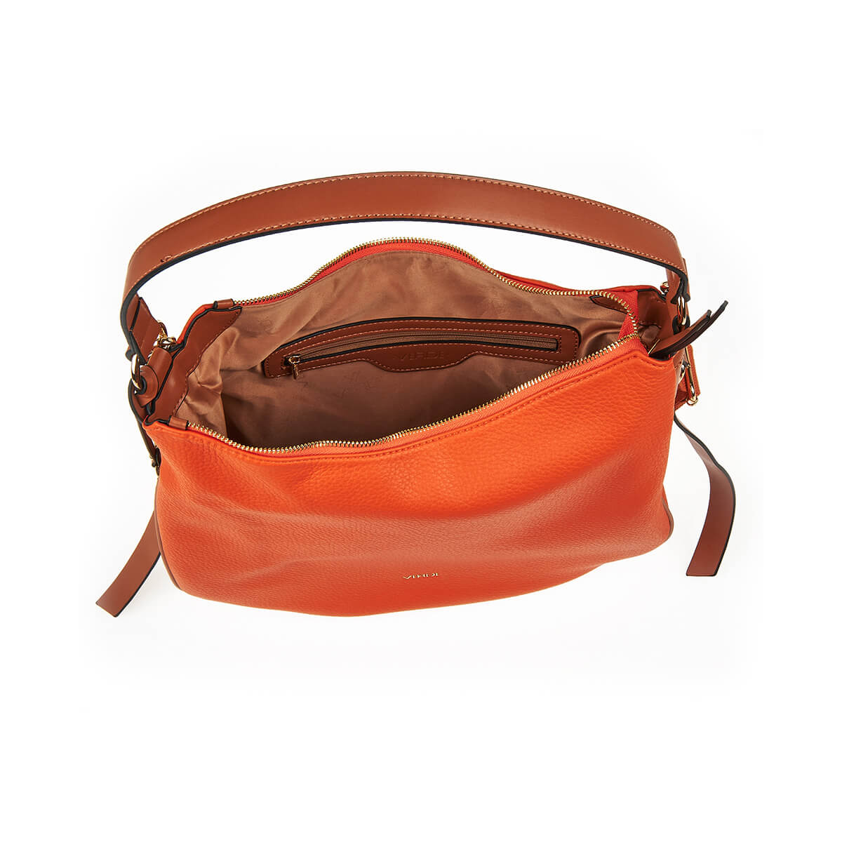 Verde Γυναικεία Τσάντα Ώμου 16-7387 Πορτοκαλί