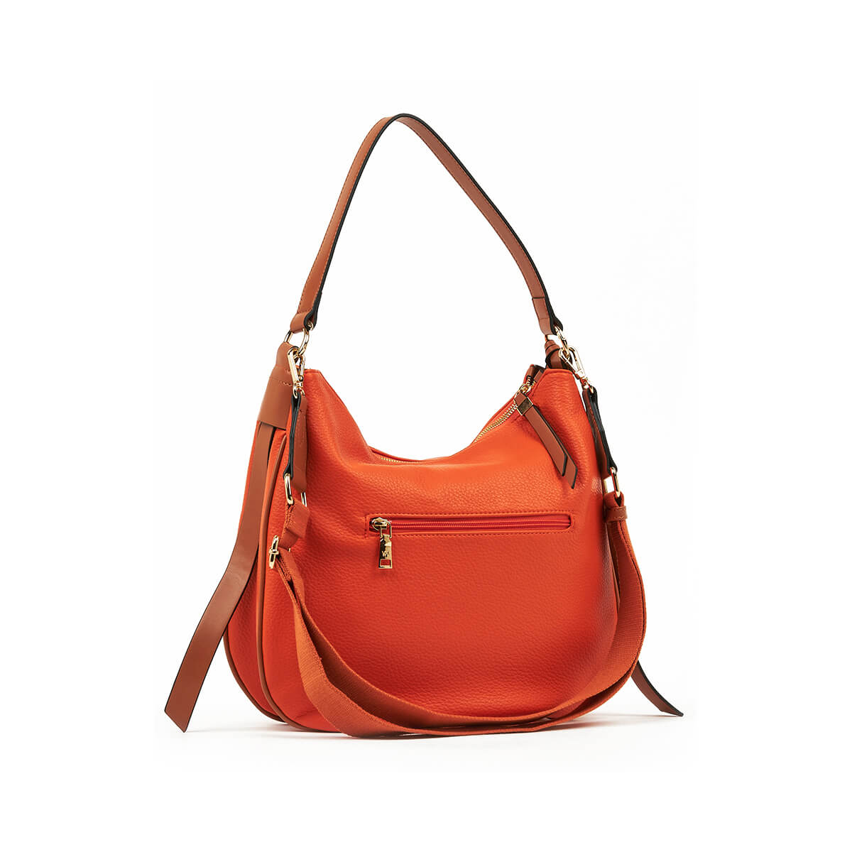 Verde Γυναικεία Τσάντα Ώμου 16-7387 Πορτοκαλί