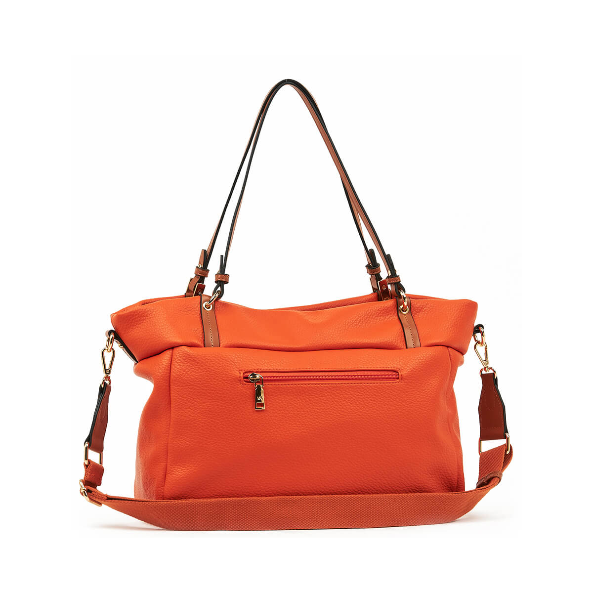 Verde Γυναικεία Τσάντα Ώμου 16-7388 Πορτοκαλί