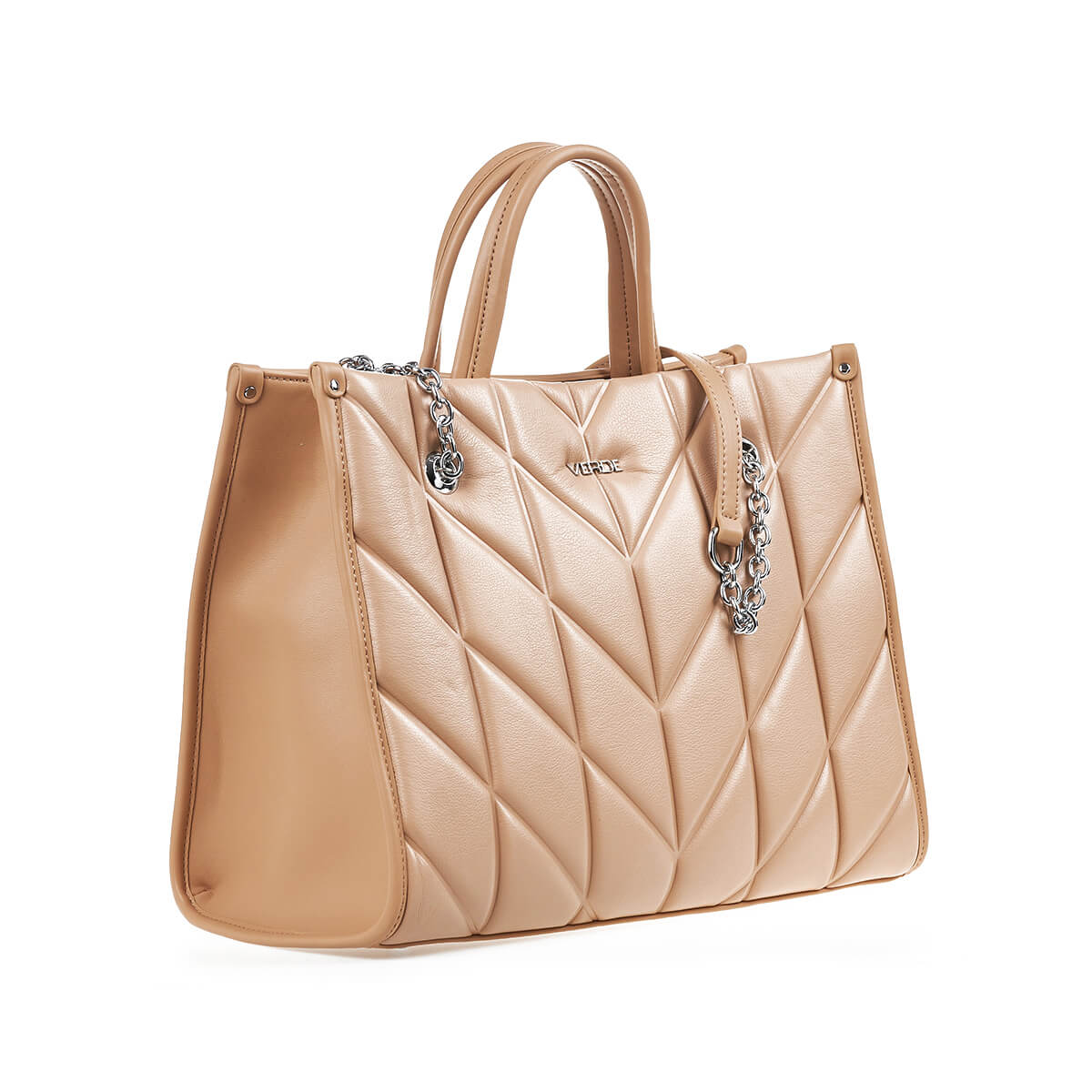 Verde Γυναικεία Τσάντα Χειρός-΄Ώμου 16-7390 Μπεζ