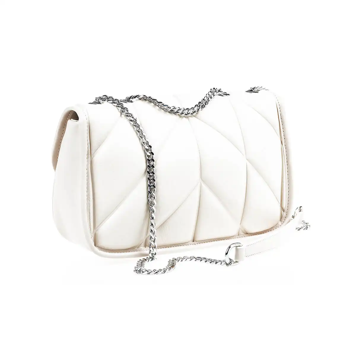 Verde Γυναικεία Τσάντα Χιαστί 16-7391 Εκρού