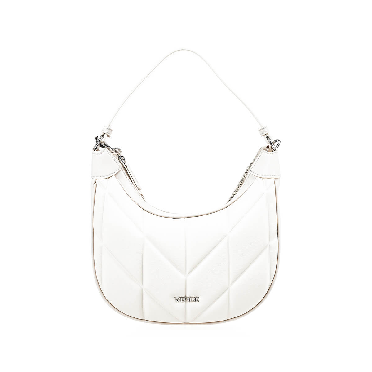 Verde Γυναικεία Τσάντα Ώμου 16-7392 Εκρού