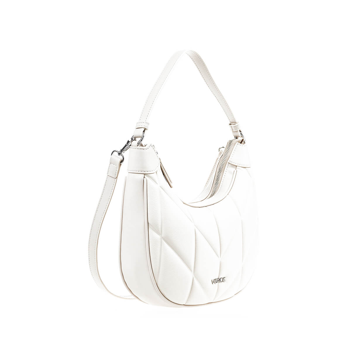 Verde Γυναικεία Τσάντα Ώμου 16-7392 Εκρού