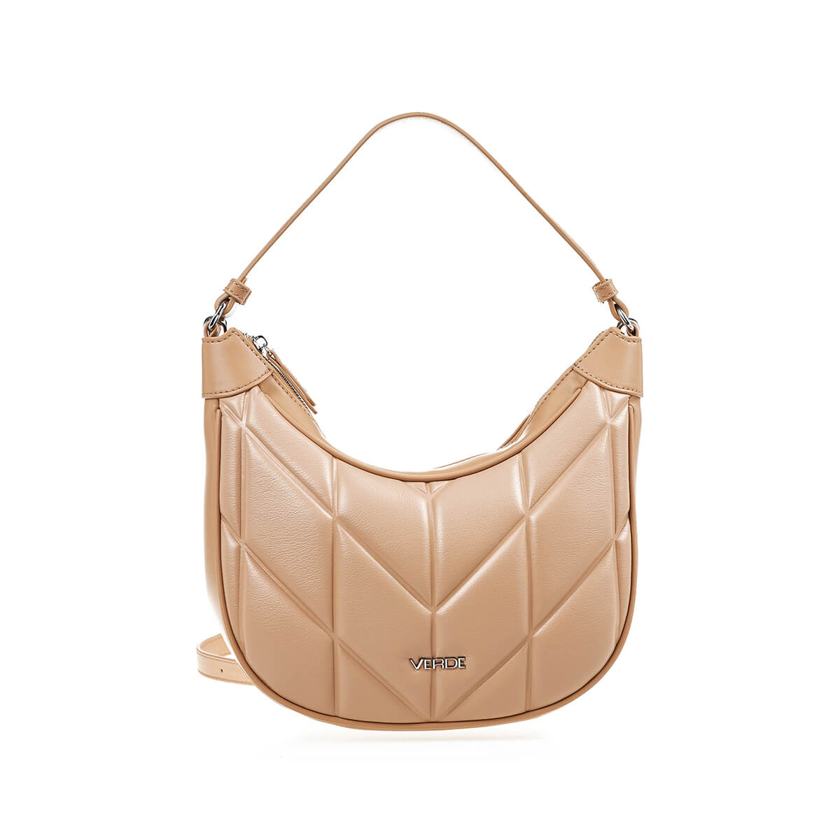 Verde Γυναικεία Τσάντα Ώμου 16-7392 Μπεζ