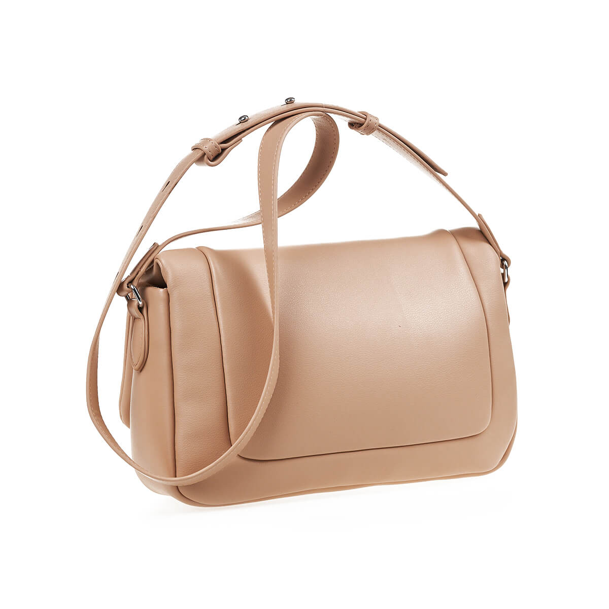 Verde Γυναικεία Τσάντα Χιαστί 16-7394 Μπεζ