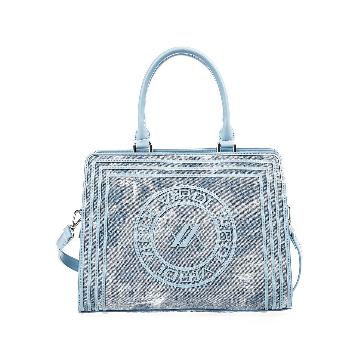 Verde Γυναικεία Τσάντα Χειρός-΄Ώμου 16-7395 Denim