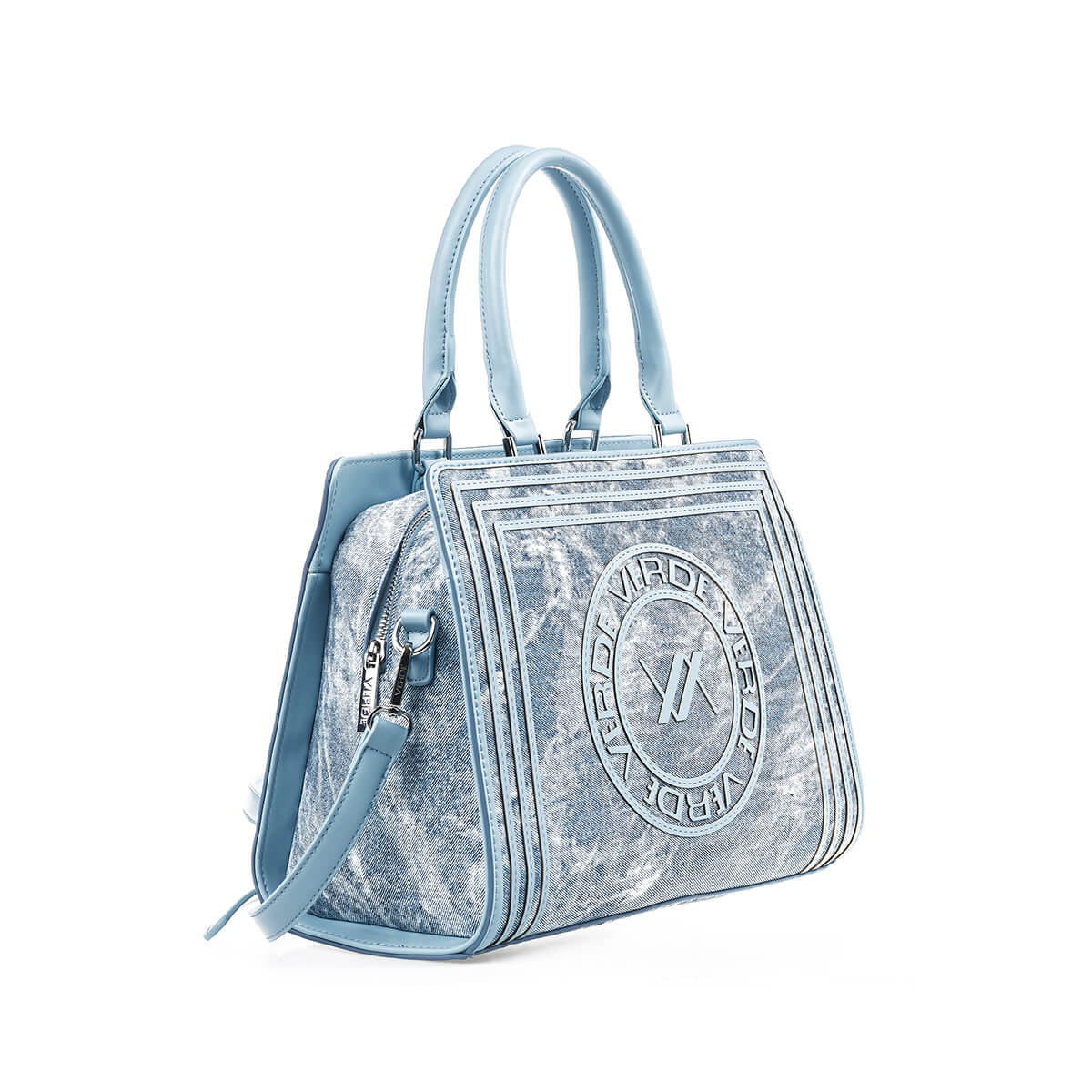 Verde Γυναικεία Τσάντα Χειρός-΄Ώμου 16-7395 Denim