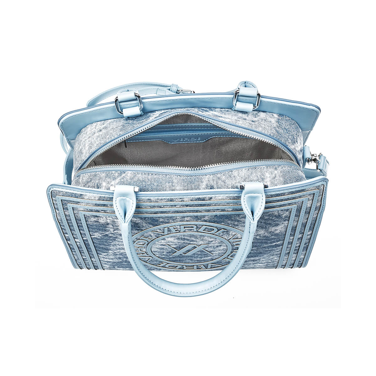 Verde Γυναικεία Τσάντα Χειρός-΄Ώμου 16-7395 Denim