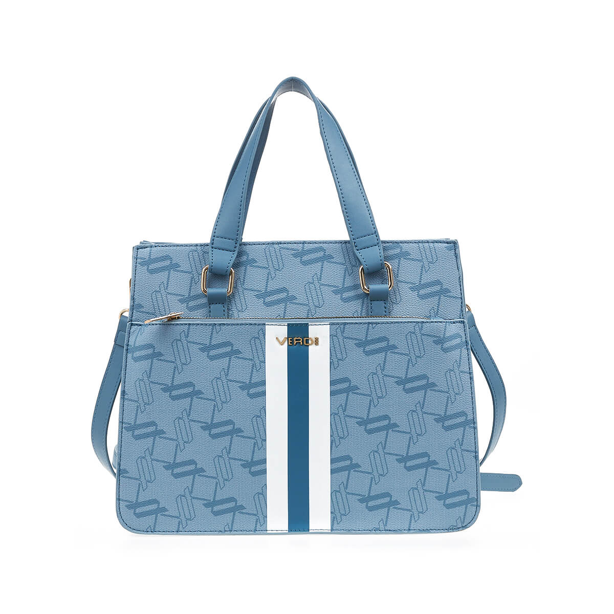 Verde Γυναικεία Τσάντα Χειρός-΄Ώμου 16-7398 Μπλε