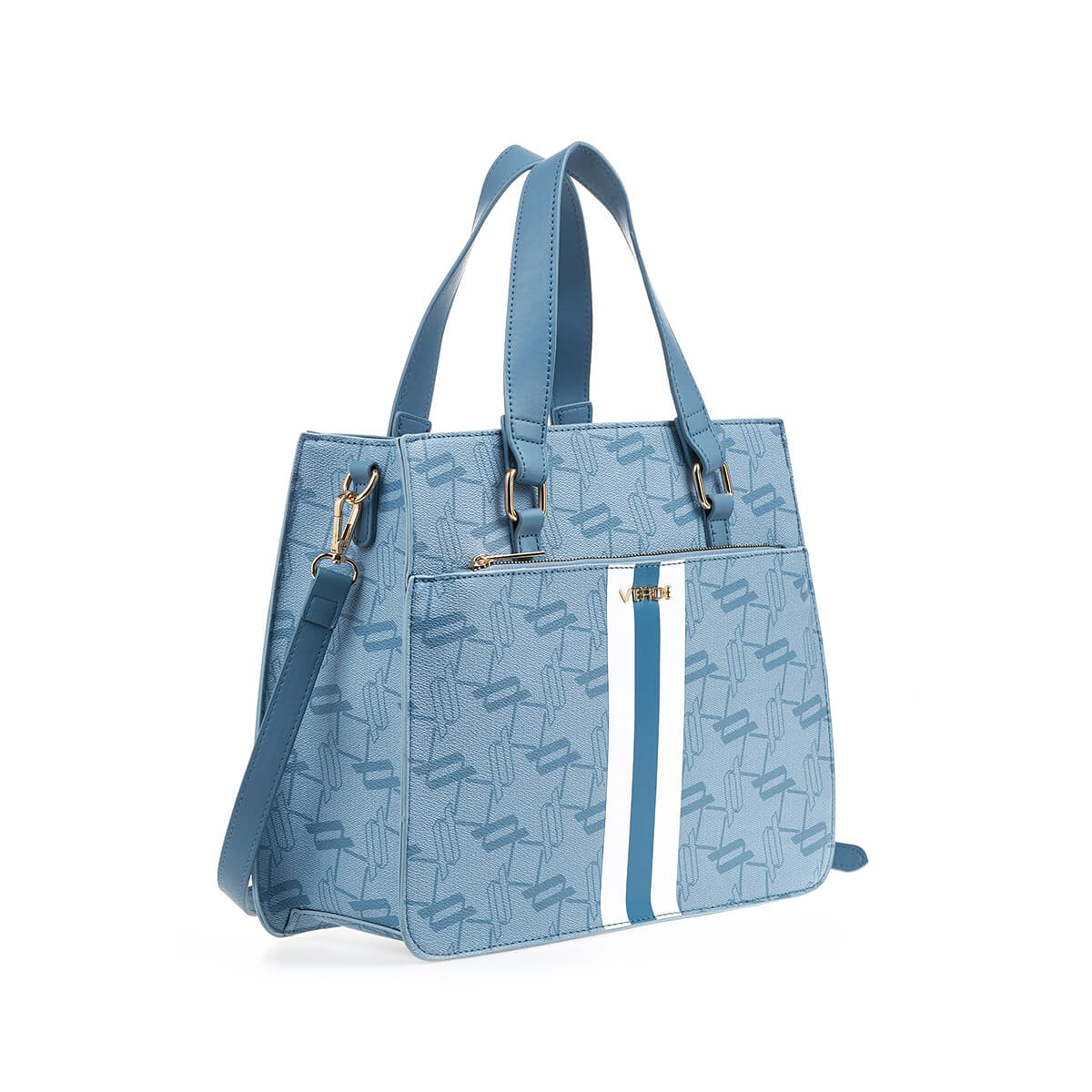 Verde Γυναικεία Τσάντα Χειρός-΄Ώμου 16-7398 Μπλε