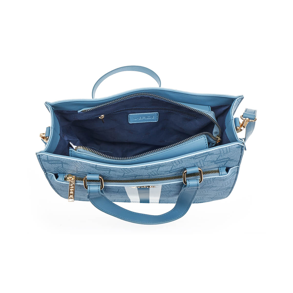 Verde Γυναικεία Τσάντα Χειρός-΄Ώμου 16-7398 Μπλε