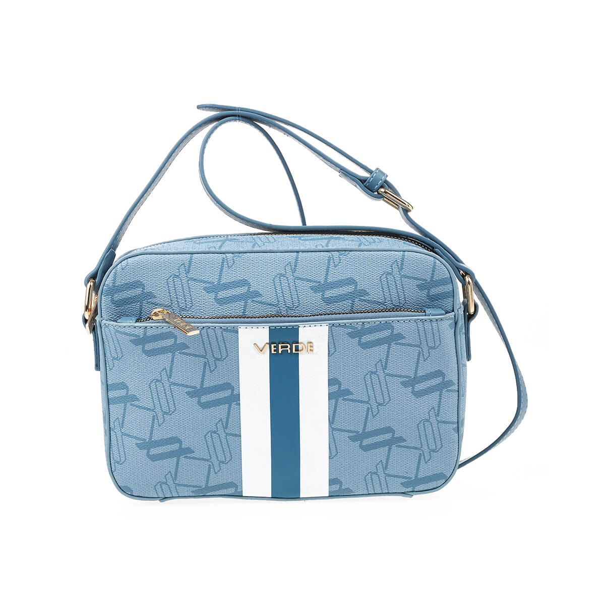 Verde Γυναικεία Τσάντα Χιαστί 16-7399 Μπλε