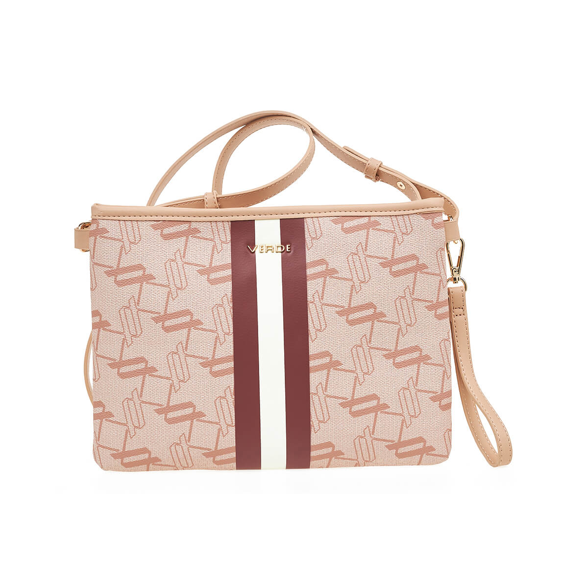 Verde Γυναικεία Τσάντα Χιαστί 16-7401 Nude