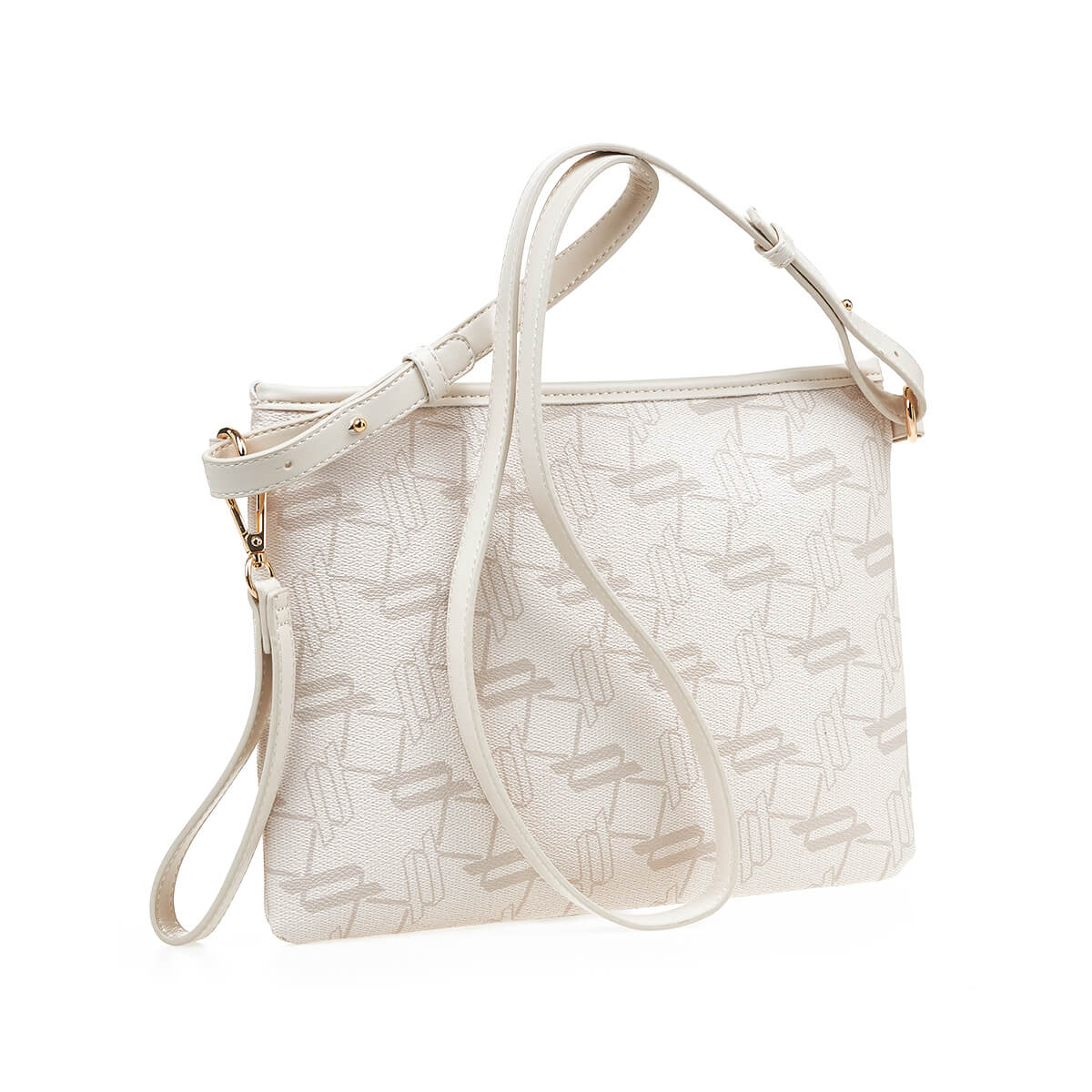 Verde Γυναικεία Τσάντα Χιαστί 16-7401 Εκρού