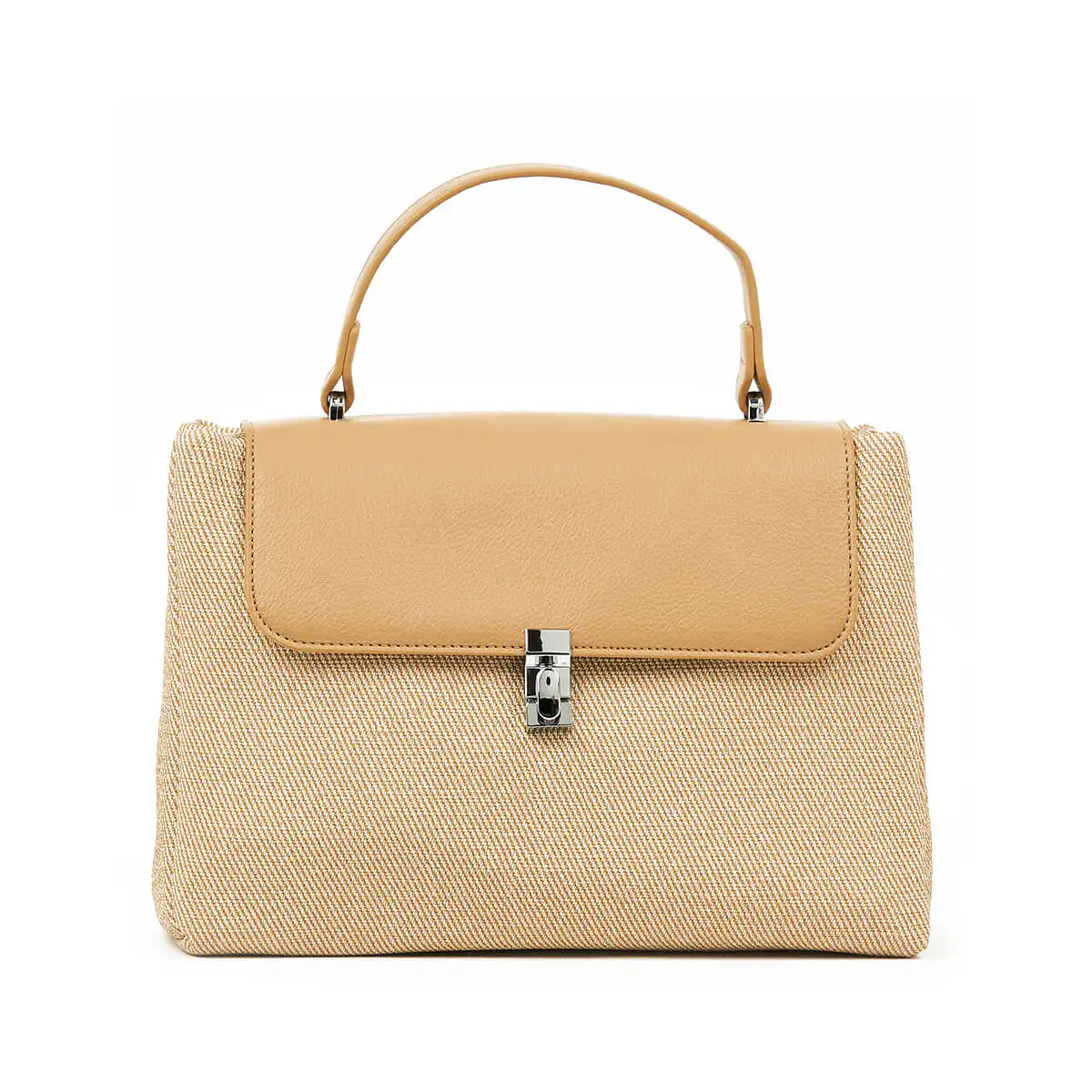 Verde Γυναικεία Τσάντα Χειρός-΄Ώμου 16-7406 Μπεζ