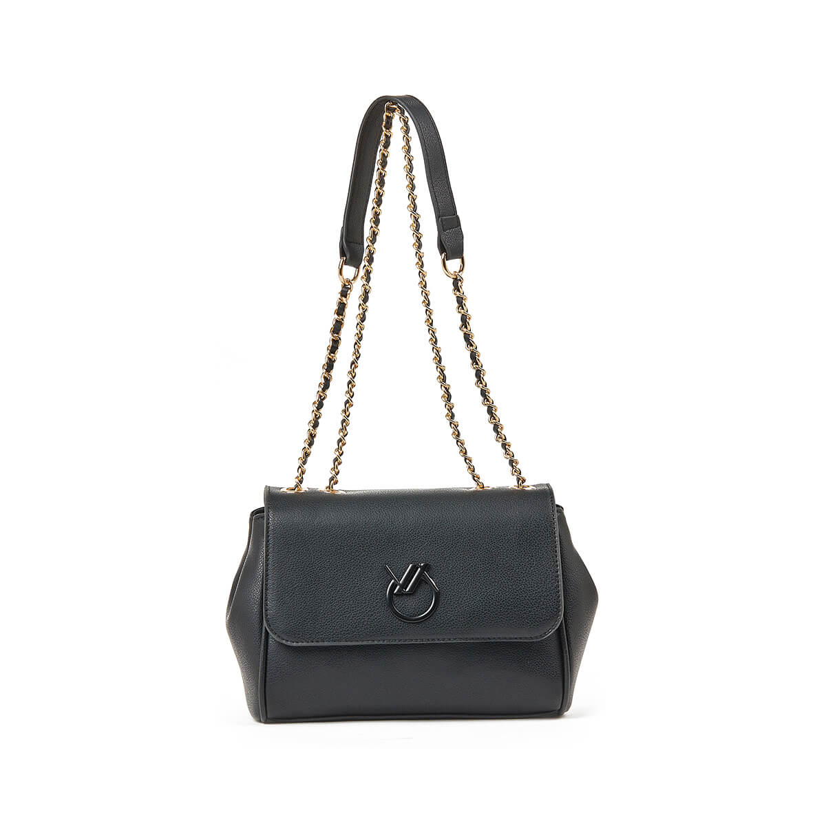 Verde Γυναικεία Τσάντα Ώμου 16-7408 Μαύρο