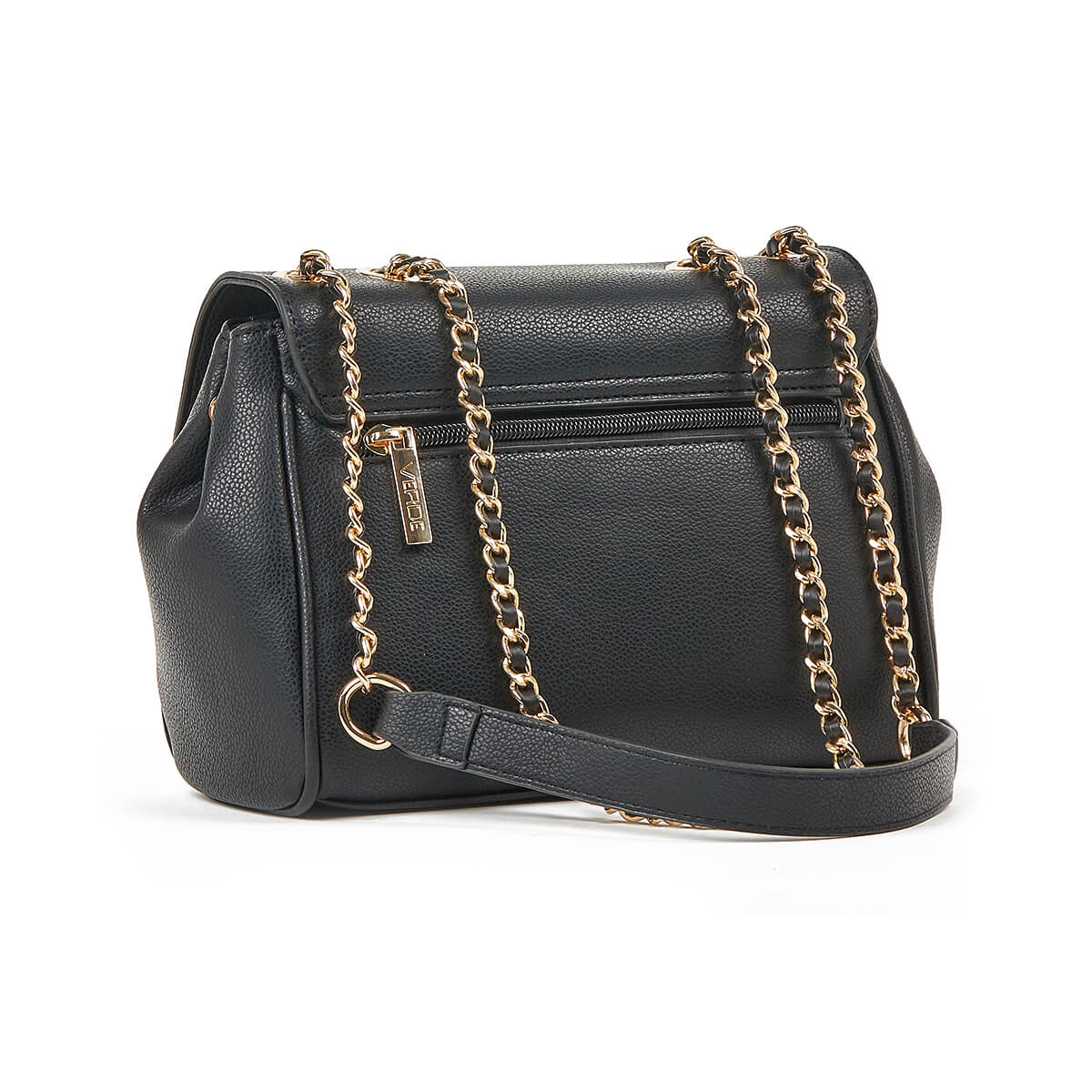 Verde Γυναικεία Τσάντα Ώμου 16-7408 Μαύρο